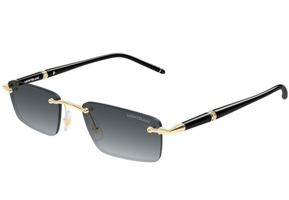 Gafas de sol Montblanc Hombre MB0484S001-GOLD-BLACK-GREY54 - MB0484S001-GOLD-BLACK-GREY54